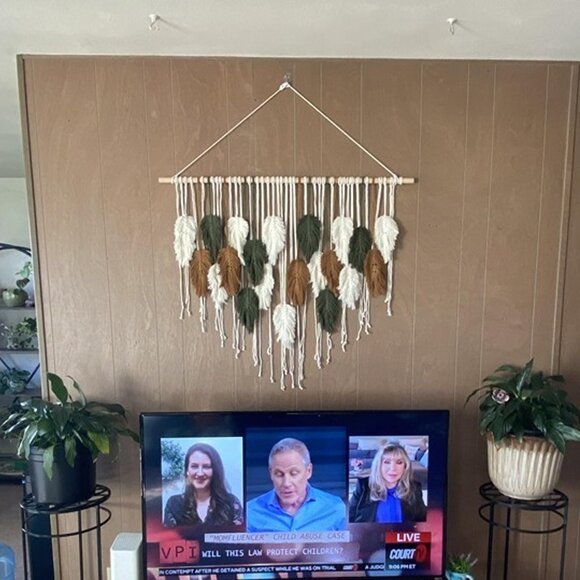 NEW Large Macrame Wall Hanging Boho Woven Tapestry, Chic Home Decor - Picture 7 of 10